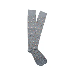 Fefè Napoli - Grey Ace Of Sticks Scaramantia Men's Socks - Socks - Handmade in Italy - Luxury Exclusive Collection - Avvenice