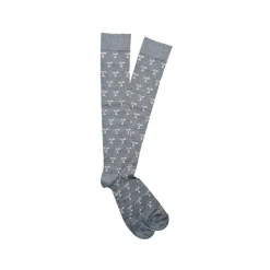 Fefè Napoli - Grey Cocktail Dandy Men's Socks - Socks - Handmade in Italy - Luxury Exclusive Collection - Avvenice