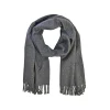 Fefè Napoli - Grey Wool Alpaca Elegance Scarf - Scarves and Foulards - Handmade in Italy - Luxury Exclusive Collection - Avvenice