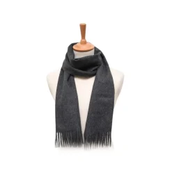 Fefè Napoli - Grey Wool Alpaca Elegance Scarf - Scarves and Foulards - Handmade in Italy - Luxury Exclusive Collection - Avvenice