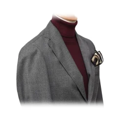 Fefè Napoli - Lacharmant Wool Gray Jacket - Jackets - Handmade in Italy - Luxury Exclusive Collection - Avvenice