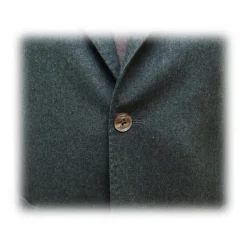 Fefè Napoli - Lachiaia Wool Green Jacket - Jackets - Handmade in Italy - Luxury Exclusive Collection - Avvenice