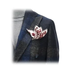 Fefè Napoli - Lacourmayer Blue Checked Jacket - Jackets - Handmade in Italy - Luxury Exclusive Collection - Avvenice