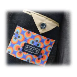 Fefè Napoli - Lacourmayer Blue Checked Jacket - Jackets - Handmade in Italy - Luxury Exclusive Collection - Avvenice