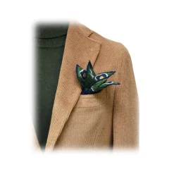 Fefè Napoli - Lagaga 'Camel Velvet Jacket - Jackets - Handmade in Italy - Luxury Exclusive Collection - Avvenice