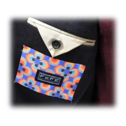 Fefè Napoli - Lanapoli Quadri Blue Black Jacket - Jackets - Handmade in Italy - Luxury Exclusive Collection - Avvenice