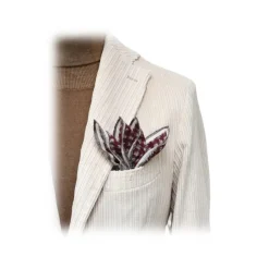 Fefè Napoli - Larocciatore White Velvet Jacket - Jackets - Handmade in Italy - Luxury Exclusive Collection - Avvenice
