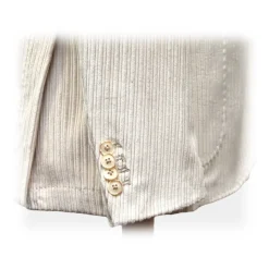 Fefè Napoli - Larocciatore White Velvet Jacket - Jackets - Handmade in Italy - Luxury Exclusive Collection - Avvenice