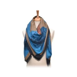 Fefè Napoli - Maschio Angioino Wool Silk Shawl - Scarves and Foulards - Handmade in Italy - Luxury Exclusive Collection - Avvenice