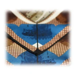 Fefè Napoli - Maschio Angioino Silk Panorama Pocket Square - Pocket-Square - Handmade in Italy - Luxury Exclusive Collection - Avvenice