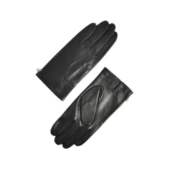 Fefè Napoli - Men's Black Leather Gloves - Gloves - Handmade in Italy - Luxury Exclusive Collection - Avvenice