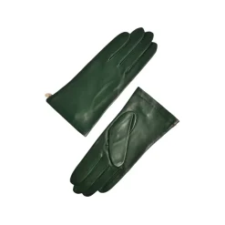 Fefè Napoli - Olive Green Leather Woman Gloves - Gloves - Handmade in Italy - Luxury Exclusive Collection - Avvenice