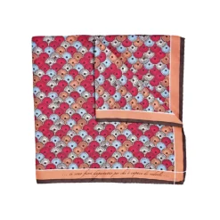 Fefè Napoli - Orange Matisse Silk Vernissage Pocket Square - Pocket-Square - Handmade in Italy - Luxury Exclusive Collection - Avvenice