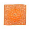 Fefè Napoli - Orange Silk Cotton Bandan - Scarves and Foulards - Handmade in Italy - Luxury Exclusive Collection - Avvenice