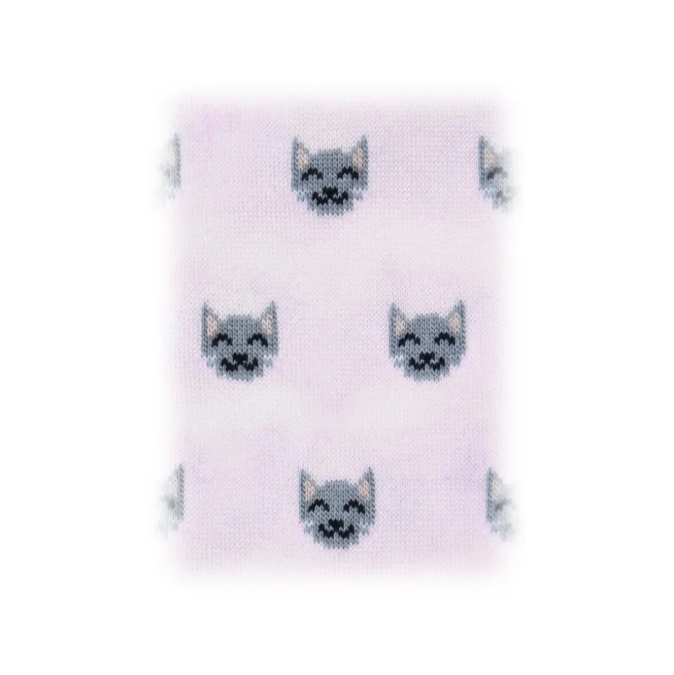 Fefè Napoli - Pink Cat Dandy Men's Socks - Socks - Handmade in Italy - Luxury Exclusive Collection - Avvenice