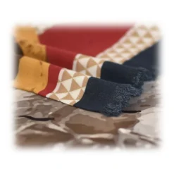 Fefè Napoli - Pulcinella Wool Silk Shawl - Scarves and Foulards - Handmade in Italy - Luxury Exclusive Collection - Avvenice
