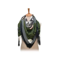 Fefè Napoli - Spagnuolo Palace Wool Silk Shawl - Scarves and Foulards - Handmade in Italy - Luxury Exclusive Collection - Avvenice