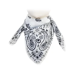 Fefè Napoli - White Silk Cotton Bandana - Scarves and Foulards - Handmade in Italy - Luxury Exclusive Collection - Avvenice