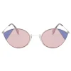 Fendi - Cut-Eye - Pink & Blue Cat-Eye Sunglasses - Sunglasses - Fendi Eyewear - Avvenice