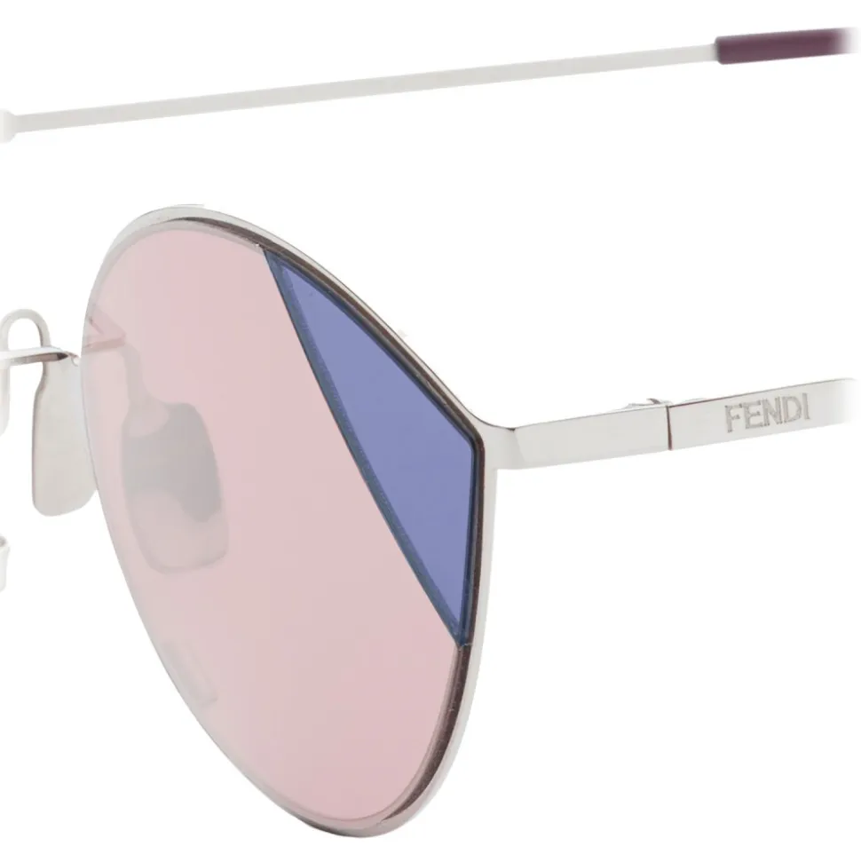 Fendi - Cut-Eye - Pink & Blue Cat-Eye Sunglasses - Sunglasses - Fendi Eyewear - Avvenice