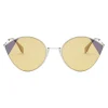 Fendi - Cut-Eye - Silver Cat-Eye Tulip Sunglasses - AI18 Fashion Show - Sunglasses - Fendi Eyewear - Avvenice