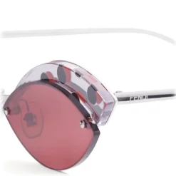 Fendi - DeFender - Aviator Sunglasses - Red - Pois - Sunglasses - Fendi Eyewear - Avvenice