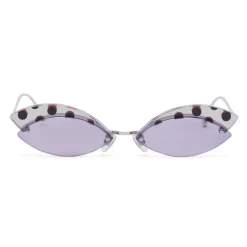 Fendi - DeFender - Aviator Sunglasses - Silver - Pois - Sunglasses - Fendi Eyewear - Avvenice