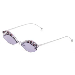 Fendi - DeFender - Aviator Sunglasses - Silver - Pois - Sunglasses - Fendi Eyewear - Avvenice
