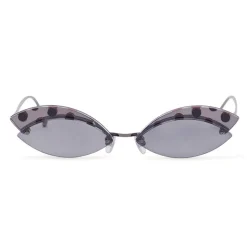 Fendi - DeFender - Aviator Sunglasses - Ruthenium - Pois - Sunglasses - Fendi Eyewear - Avvenice