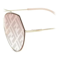 Fendi - Eyeline - Aviator Sunglasses - Gold Pink - Sunglasses - Fendi Eyewear - Avvenice