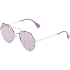 Fendi - Eyeline - Aviator Sunglasses - Purple - Sunglasses - Fendi Eyewear - Avvenice