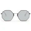 Fendi - Eyeline - Black Octagonal Sunglasses - Sunglasses - Fendi Eyewear - Avvenice
