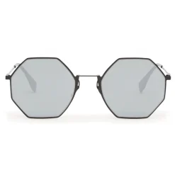 Fendi - Eyeline - Black Octagonal Sunglasses - Sunglasses - Fendi Eyewear - Avvenice