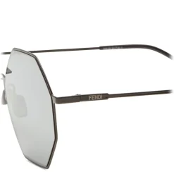 Fendi - Eyeline - Black Octagonal Sunglasses - Sunglasses - Fendi Eyewear - Avvenice