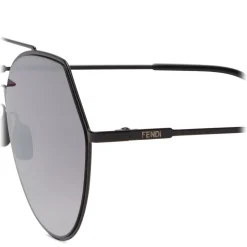 Fendi - Eyeline - Black Rounded Sunglasses - Sunglasses - Fendi Eyewear - Avvenice
