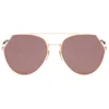 Fendi - Eyeline - Gold Rounded Sunglasses - Sunglasses - Fendi Eyewear - Avvenice
