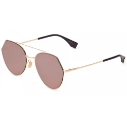Fendi - Eyeline - Gold Rounded Sunglasses - Sunglasses - Fendi Eyewear - Avvenice
