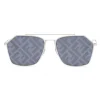 Fendi - Eyeline - Rectangular Sunglasses - Palladium - Sunglasses - Fendi Eyewear - Avvenice