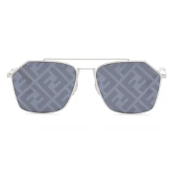 Fendi - Eyeline - Rectangular Sunglasses - Palladium - Sunglasses - Fendi Eyewear - Avvenice