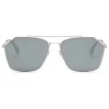Fendi - Eyeline - Ruthenium Asian Fit Square Sunglasses - Sunglasses - Fendi Eyewear - Avvenice
