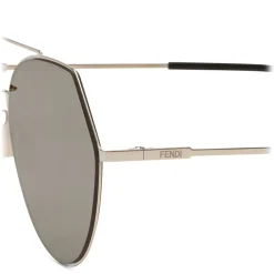 Fendi - Eyeline - Soft Gold Rounded Sunglasses - Sunglasses - Fendi Eyewear - Avvenice