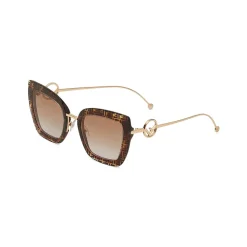 Fendi - F is Fendi - Cat Eye Sunglasses - Havana - Sunglasses - Fendi Eyewear - Avvenice