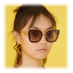Fendi - F is Fendi - Cat Eye Sunglasses - Havana - Sunglasses - Fendi Eyewear - Avvenice