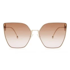 Fendi - F is Fendi - Cat Eye Sunglasses - Gold - Sunglasses - Fendi Eyewear - Avvenice