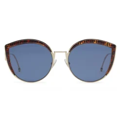 Fendi - F is Fendi - Cat Eye Sunglasses - Gold Havana FF - Sunglasses - Fendi Eyewear - Avvenice