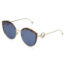 Fendi - F is Fendi - Cat Eye Sunglasses - Gold Havana FF - Sunglasses - Fendi Eyewear - Avvenice