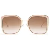 Fendi - F is Fendi - Copper Square Oversize Sunglasses - Sunglasses - Fendi Eyewear - Avvenice