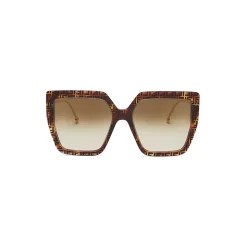 Fendi - F is Fendi - Oversize Square Sunglasses - Havana - Sunglasses - Fendi Eyewear - Avvenice