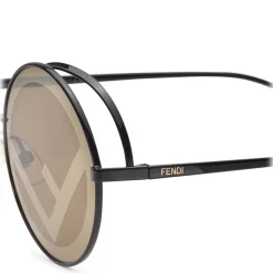 Fendi - F is Fendi - Round Sunglasses - Black Brown - Sunglasses - Fendi Eyewear - Avvenice