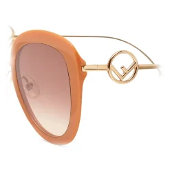 Fendi - F is Fendi - Round Sunglasses - Orange - Sunglasses - Fendi Eyewear - Avvenice